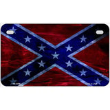 Confederate Flag Foiled Novelty Metal License Plate 7" x 4" (MP)