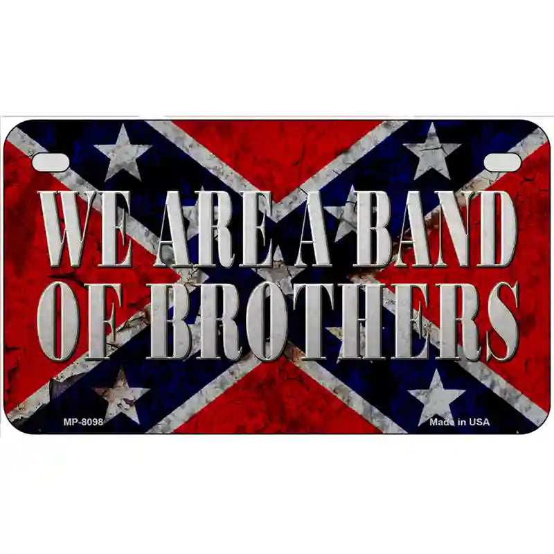 Band Of Brothers Novelty Metal License Plate 7" x 4" (MP)