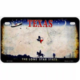 Texas State Rusty Novelty Metal License Plate 7" x 4" (MP)