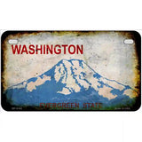 Washington Blank Rusty Novelty Metal License Plate 7" x 4" (MP)