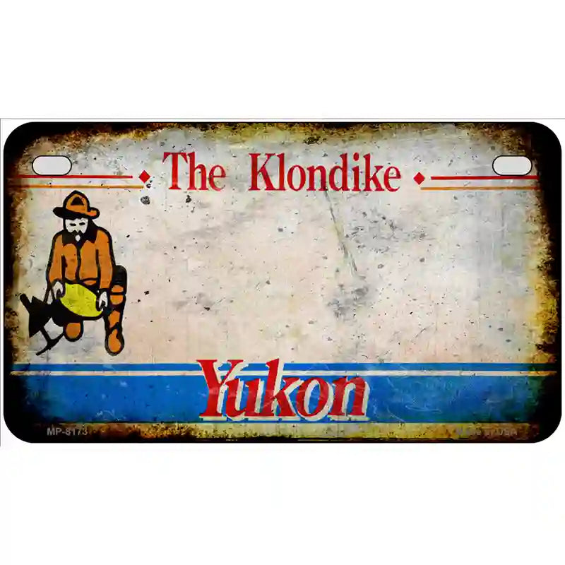 Yukon Rusty Novelty Metal License Plate 7" x 4" (MP)