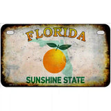 Florida Rusty Novelty Metal License Plate 7" x 4" (MP) / Yes