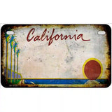 California Rusty Novelty Metal License Plate 7" x 4" (MP)