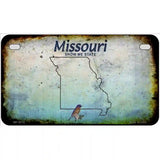 Missouri Rusty Novelty Metal License Plate 7" x 4" (MP)