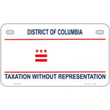 Taxation Without Representation Novelty Metal License Plate 7" x 4" (MP)