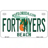 Fort Myers Beach Novelty Metal License Plate 7" x 4" (MP)