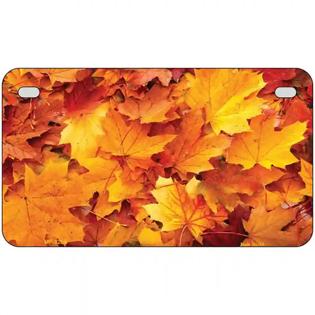 Fall Leaves Novelty Metal License Plate 7" x 4" (MP)