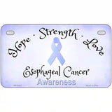 Esophageal Cancer Ribbon Novelty Metal License Plate 7" x 4" (MP)