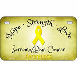 Sarcoma Bone Ribbon Novelty Metal License Plate 7" x 4" (MP)