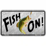 Fish On Metal Novelty License Plate