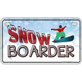 Snow Boarder Metal Novelty License Plate 7" x 4" (MP)