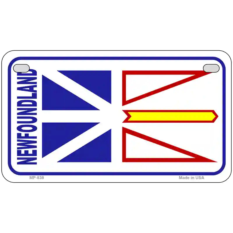 New Foundland Flag Metal Novelty License Plate 7" x 4" (MP)