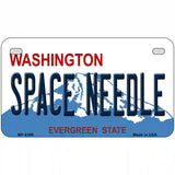 Space Needle Washington Metal Novelty License Plate 7" x 4" (MP)