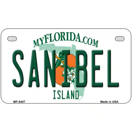 Sanibel Florida Metal Novelty License Plate 7" x 4" (MP)