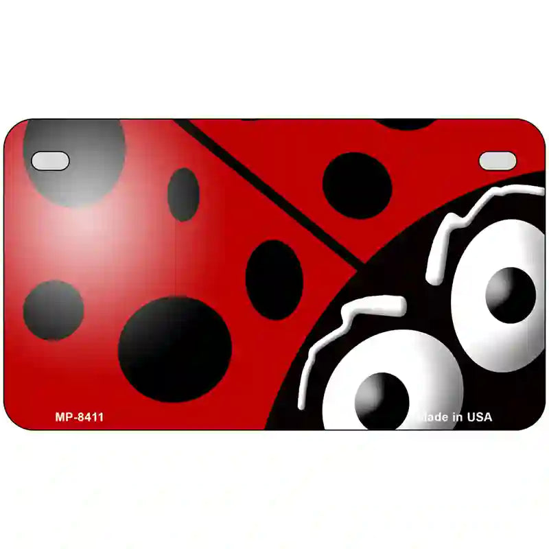 Lady Bug Metal Novelty License Plate