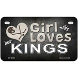 This Girl Loves Her Kings Hockey Novelty Metal License Plate 7" x 4" (MP)