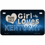 This Girl Loves Kentucky Novelty Metal License Plate 7" x 4" (MP)