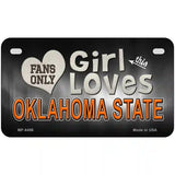 This Girl Loves Oklahoma State Novelty Metal License Plate 7" x 4" (MP)