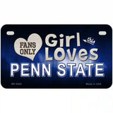 This Girl Loves Penn State Novelty Metal License Plate 7" x 4" (MP)