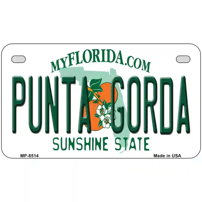 Punta Gorda Florida Metal Novelty License Plate