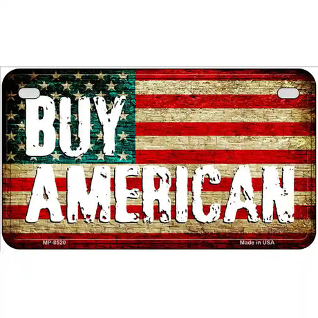 Buy American Metal Novelty License Plate 7" x 4" (MP)