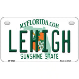 Lehigh FL Metal Novelty License Plate 7" x 4" (MP)