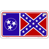 Confederate Flag Tennessee Novelty Metal License Plate 7" x 4" (MP)