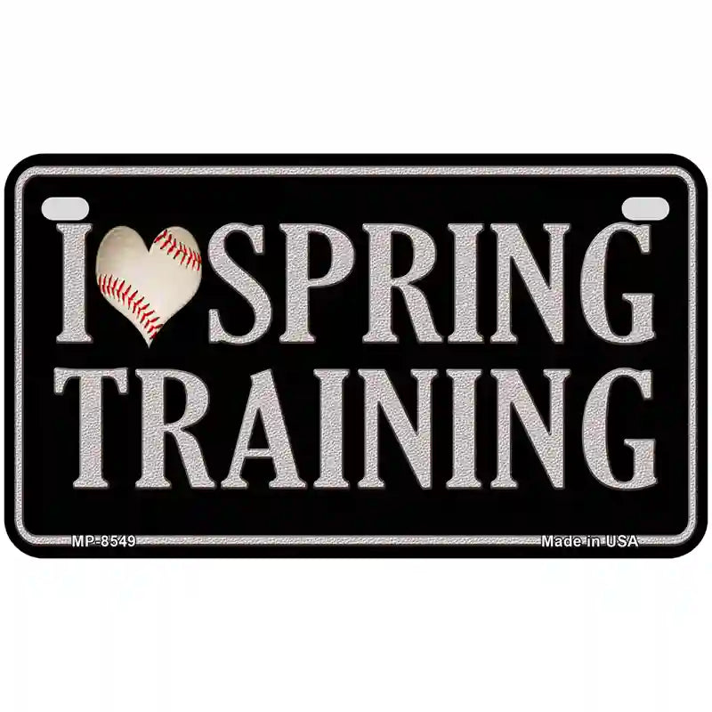 I Love Spring Training Metal Novelty License Plate 7" x 4" (MP)