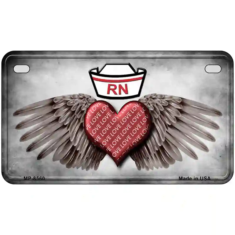 Love RN Metal Novelty License Plate 7" x 4" (MP)