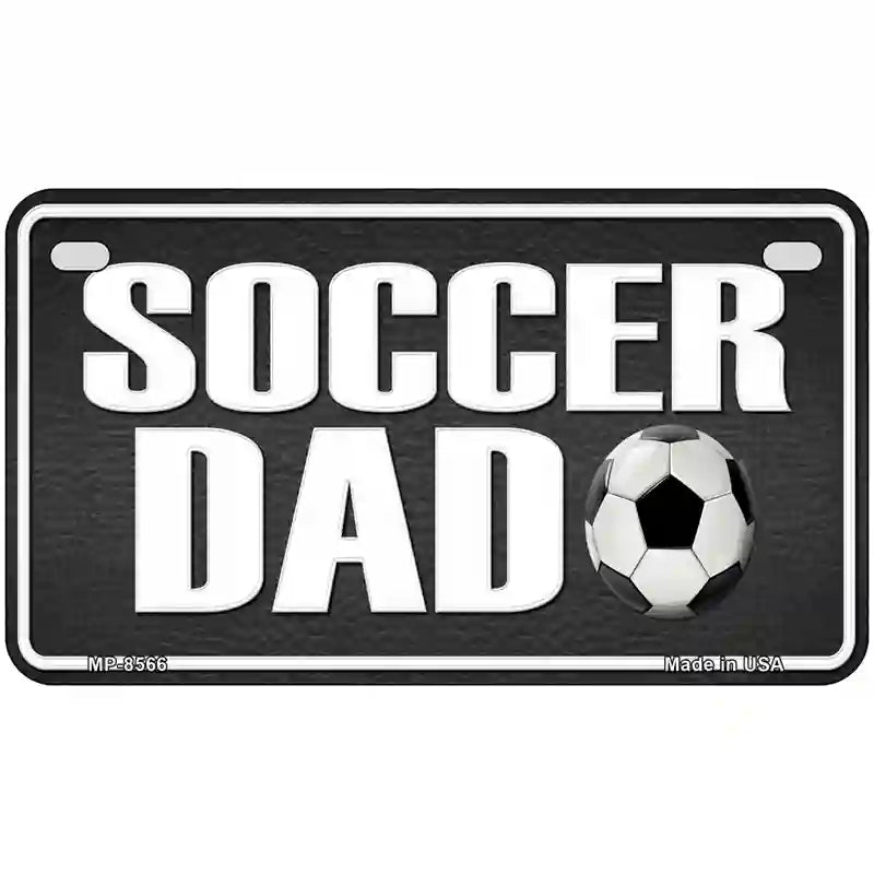 Soccer Dad Metal Novelty License Plate 7" x 4" (MP)