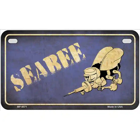 Seabee Metal Novelty License Plate 7" x 4" (MP)