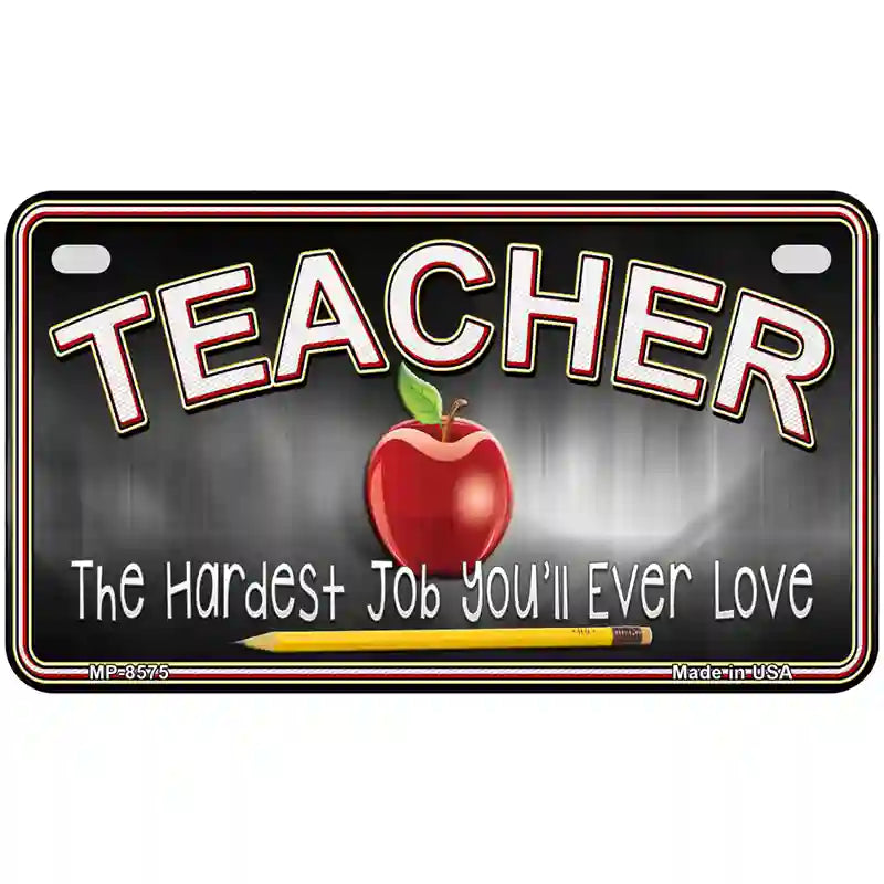 Teacher Metal Novelty License Plate 7" x 4" (MP)