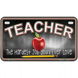 Teacher Metal Novelty License Plate 7" x 4" (MP)