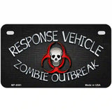 Response Vehicle Metal Novelty License Plate 7" x 4" (MP)