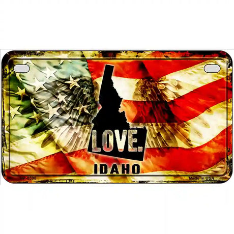 Idaho Love Metal Novelty License Plate 7" x 4" (MP)