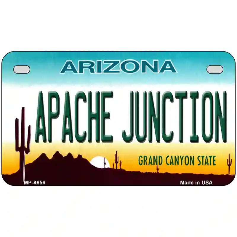 Apache Junction Arizona Metal Novelty License Plate 7" x 4" (MP)