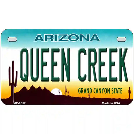 Queen Creek Arizona Metal Novelty License Plate 7" x 4" (MP)