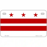 Washington DC Flag Metal Novelty License Plate 7" x 4" (MP)