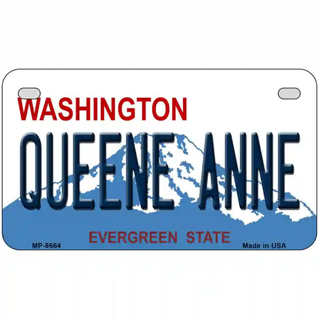 Queene Anne Washington Metal Novelty License Plate 7" x 4" (MP)