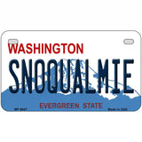 Snoqualmie Washington Metal Novelty License Plate 7" x 4" (MP)