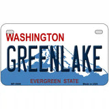 Greenlake Washington Metal Novelty License Plate 7" x 4" (MP)