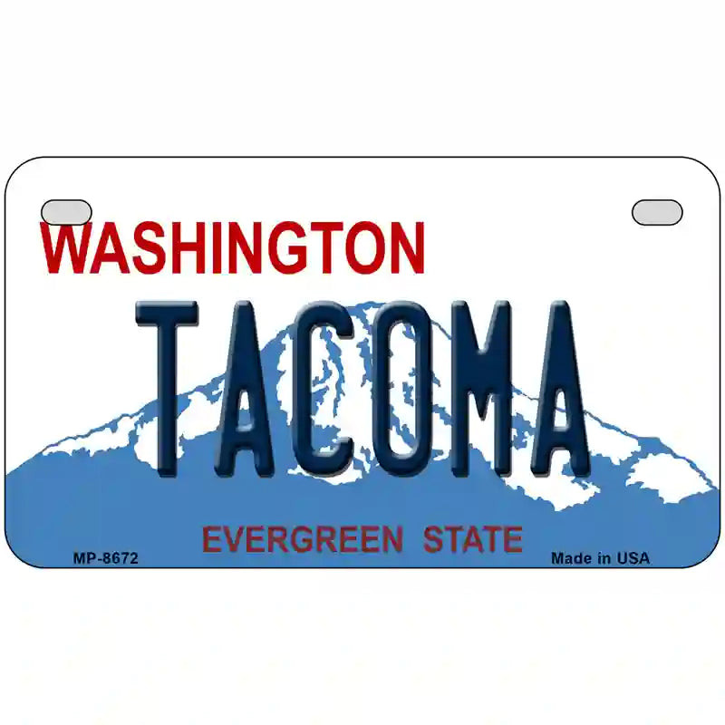 Tacoma Washington Metal Novelty License Plate 7" x 4" (MP)