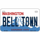 Bell Town Washington Metal Novelty License Plate 7" x 4" (MP)