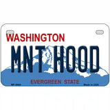 MNT Hood Washington Metal Novelty License Plate 7" x 4" (MP)