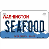 Seafood Washington Metal Novelty License Plate 7" x 4" (MP)