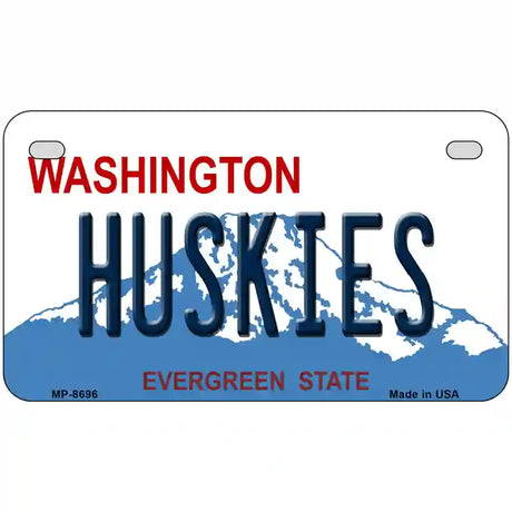 Huskies Washington Metal Novelty License Plate 7" x 4" (MP)