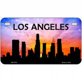 Los Angeles Silhouette Metal Novelty License Plate 7" x 4" (MP)