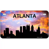 Atlanta Silhouette Metal Novelty License Plate 7" x 4" (MP)