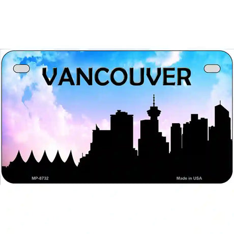 Vancouver Silhouette Metal Novelty License Plate 7" x 4" (MP)