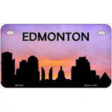 Edmonton Silhouette Metal Novelty License Plate 7" x 4" (MP)